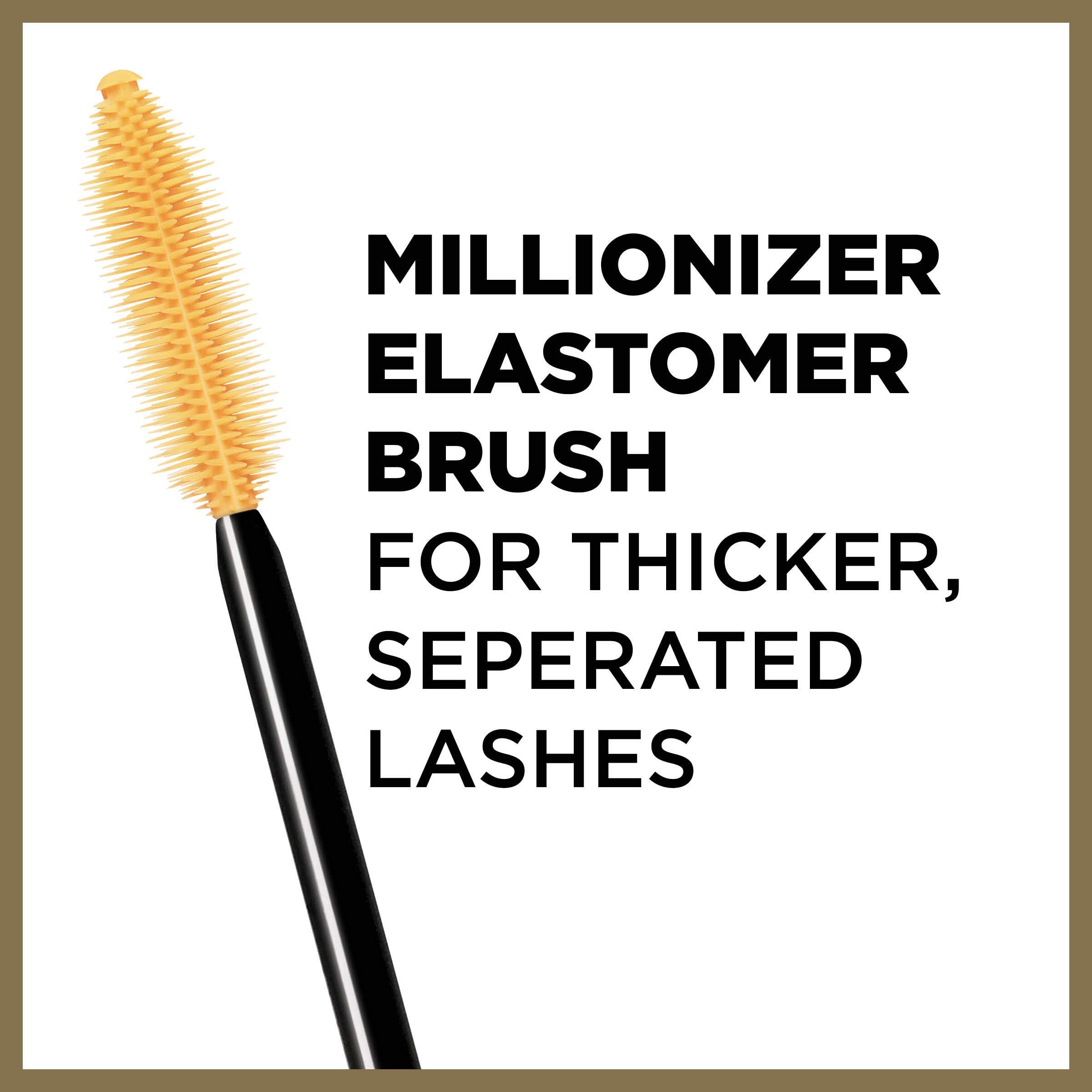L'Oreal Paris Million Lashes Mascara Clean Sweep Wiping System prevents clumps.