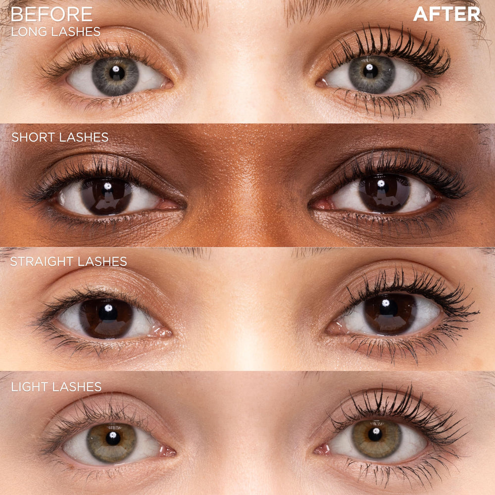 L'Oreal Paris Voluminous Original Mascara before application showing natural lashes