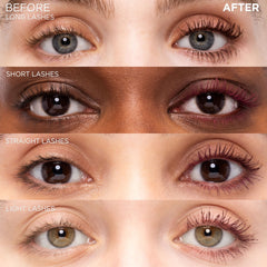 L'Oreal Paris Voluminous Original Mascara wand close-up delivering clump-free, smooth application.