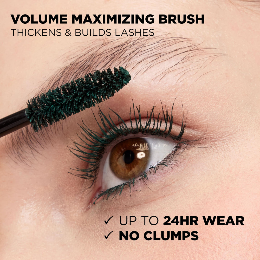 Lashes after application show soft, flexible finish with defined volume