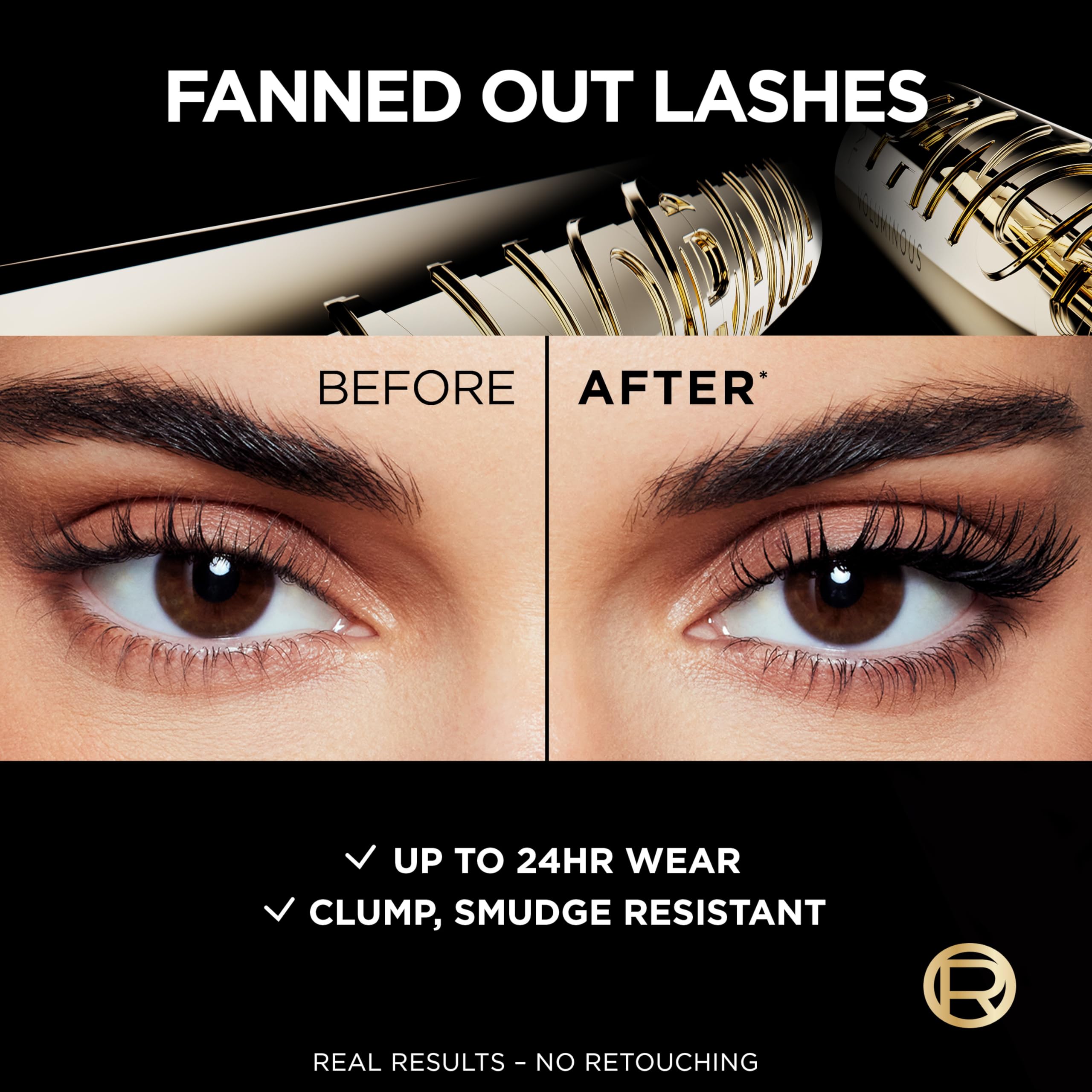 L'Oreal Paris Voluminous Panorama washable formula allows easy removal.