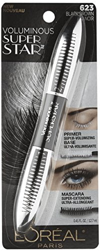 L’Oréal Paris Voluminous Superstar mascara application adds length and definition to lashes.