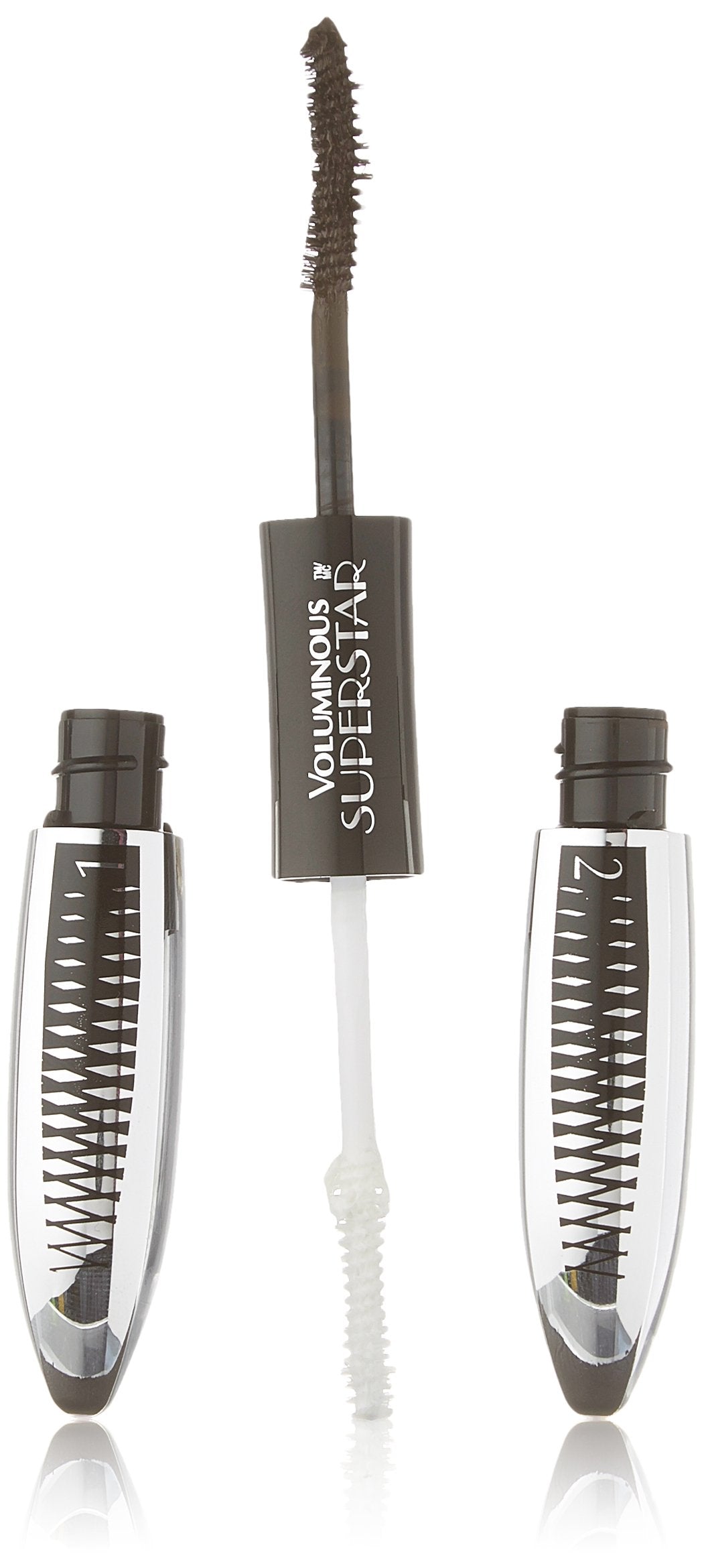 L’Oréal Paris Voluminous Superstar primer-lashes for dramatic volume and a smooth base.