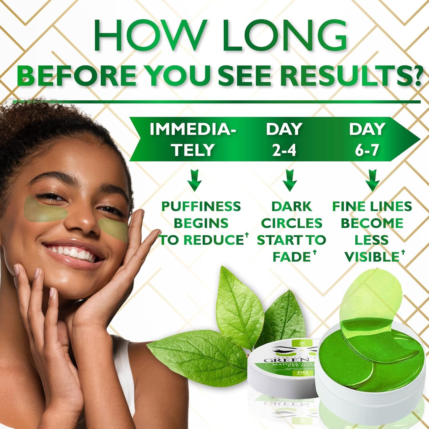 Lorelis Lab caffeine eye patches provide a refreshing awake look