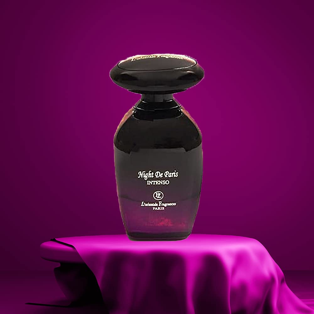LOrientale Fragrances Night De Paris Intenso cap detail ideal for travel portability.