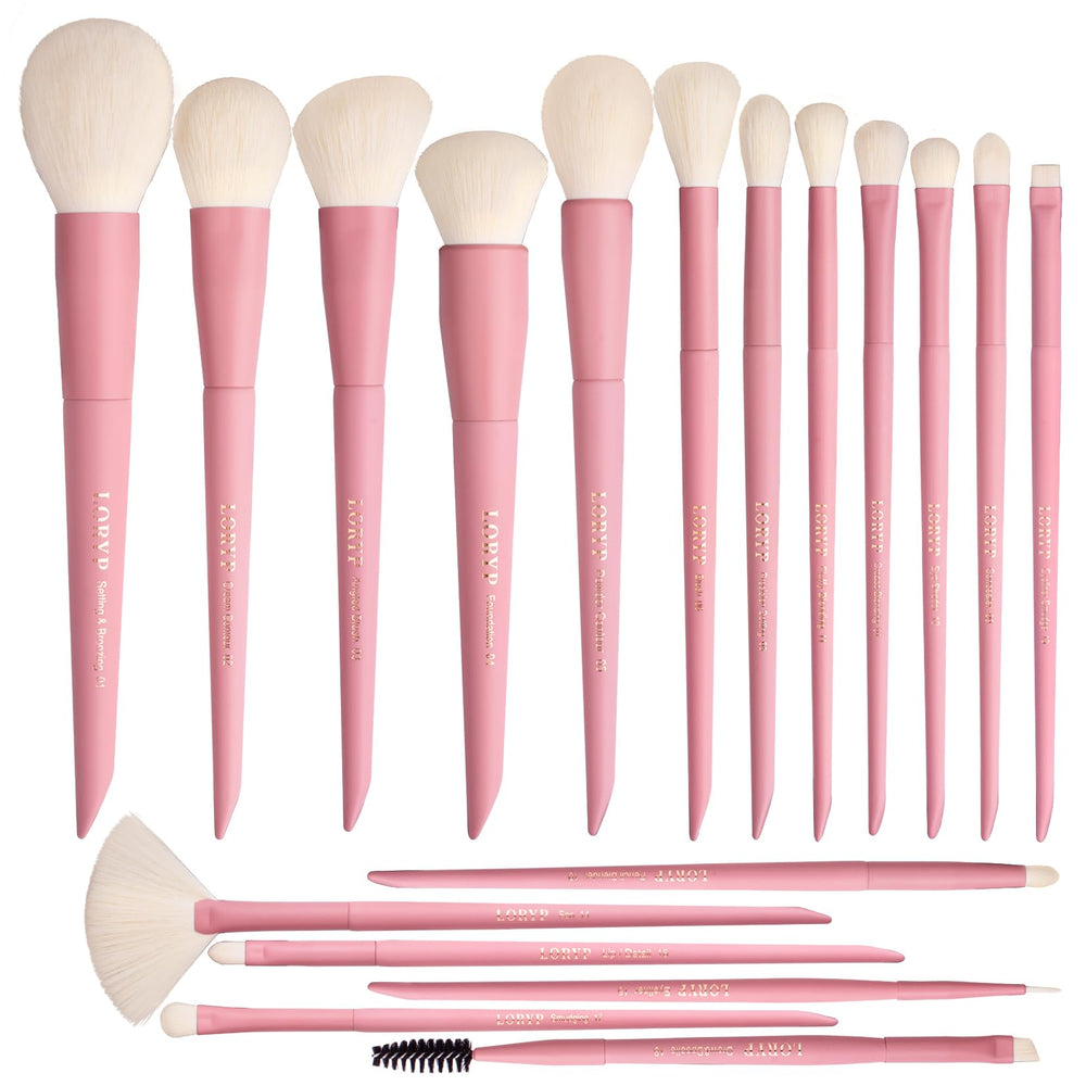 LORYP 18-piece set in open packaging for professional-looking makeup