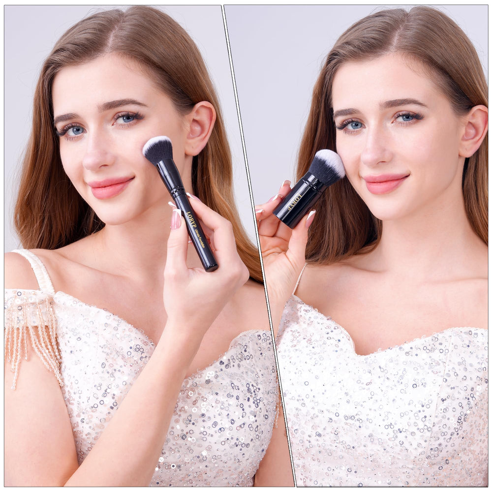 LORYP angled blush brush for precise contour and natural-looking flush.