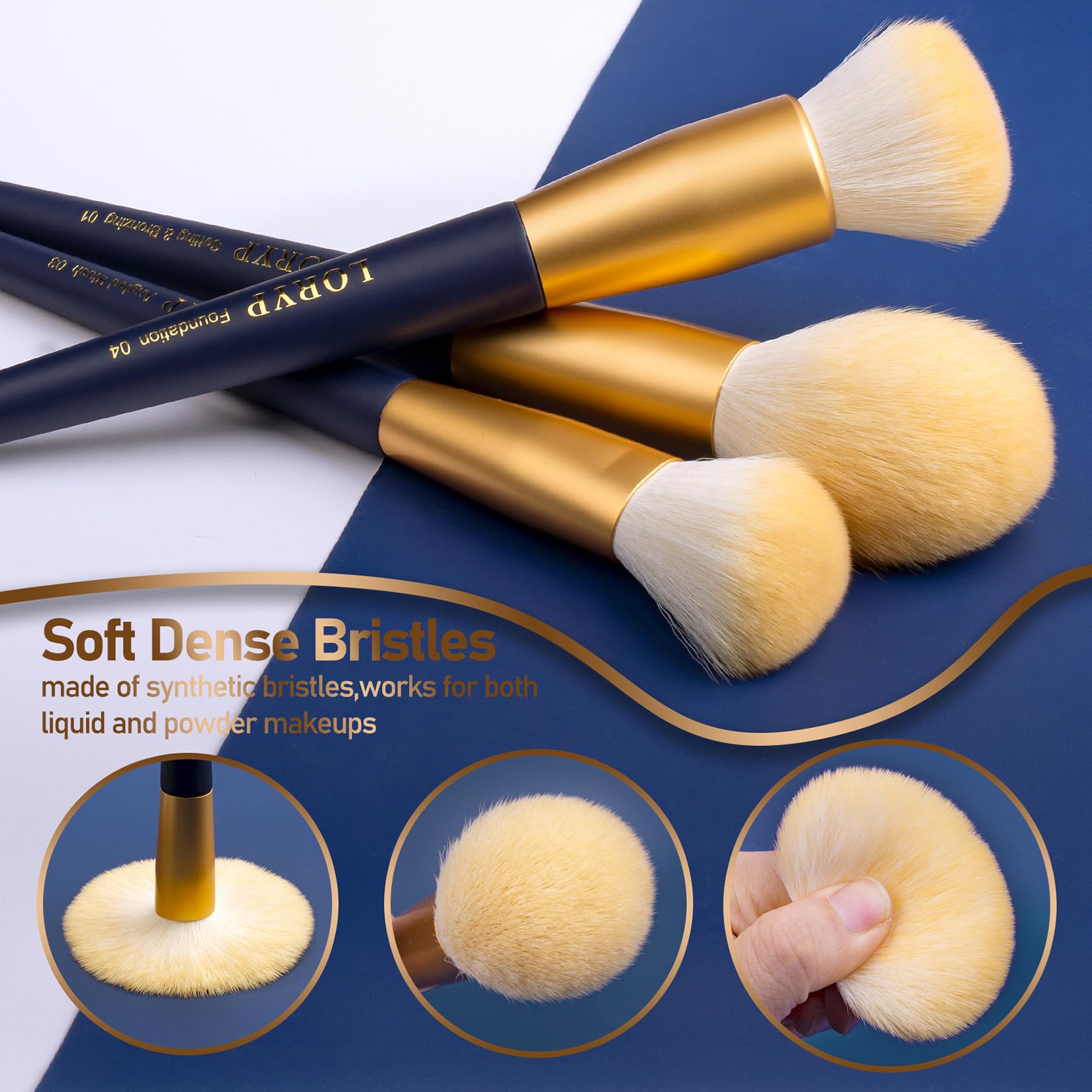 LORYP blush brush for soft, natural cheek color and seamless blending