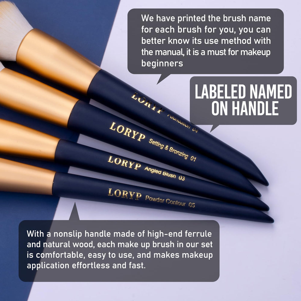 LORYP contour brush to sculpt and define with clean, controlled lines
