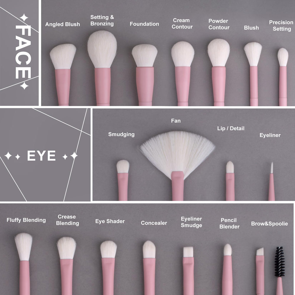 LORYP pink brush handle close-up for precise application