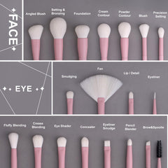 LORYP pink brush handle close-up for precise application
