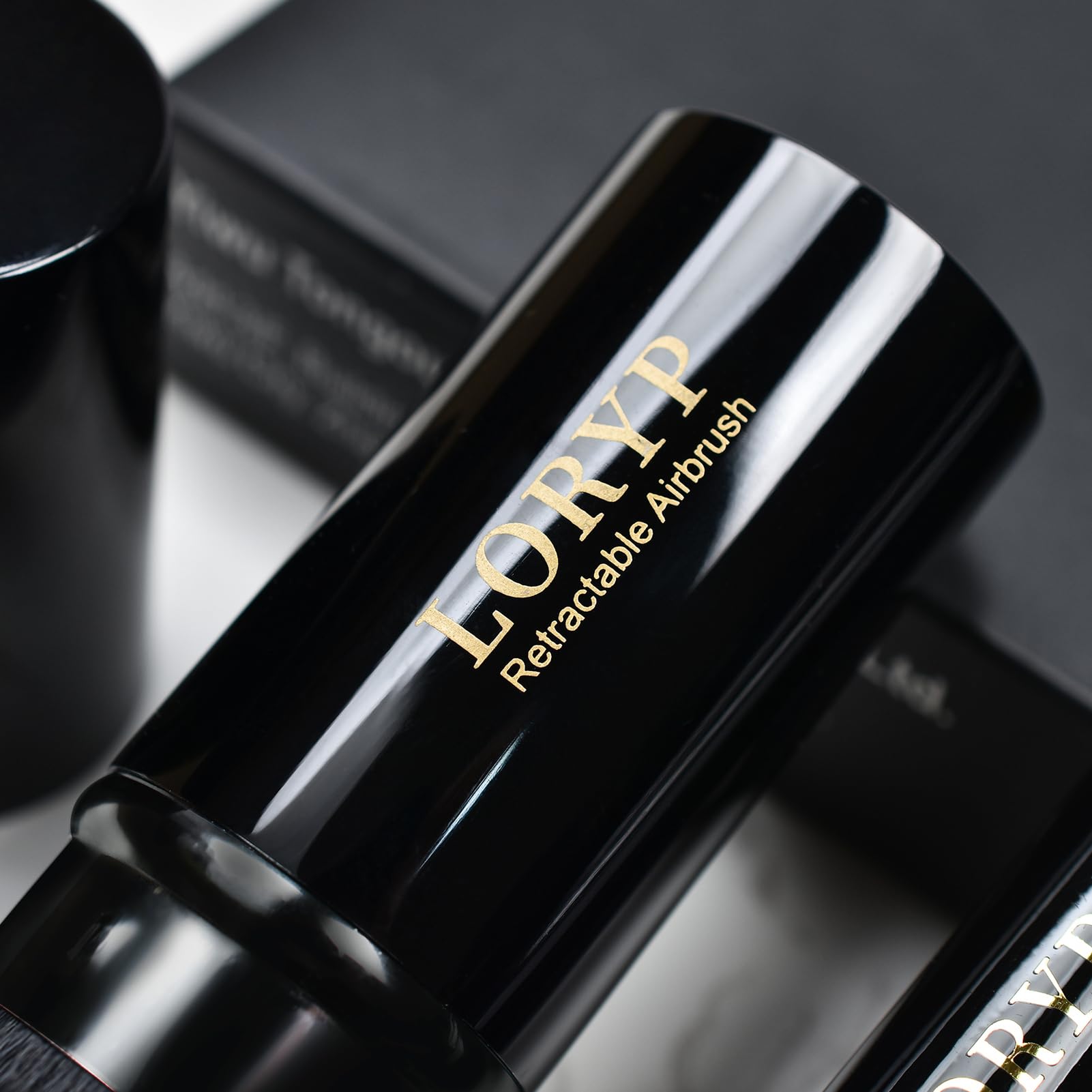 LORYP tapered highlight brush softens edges and adds a subtle glow.