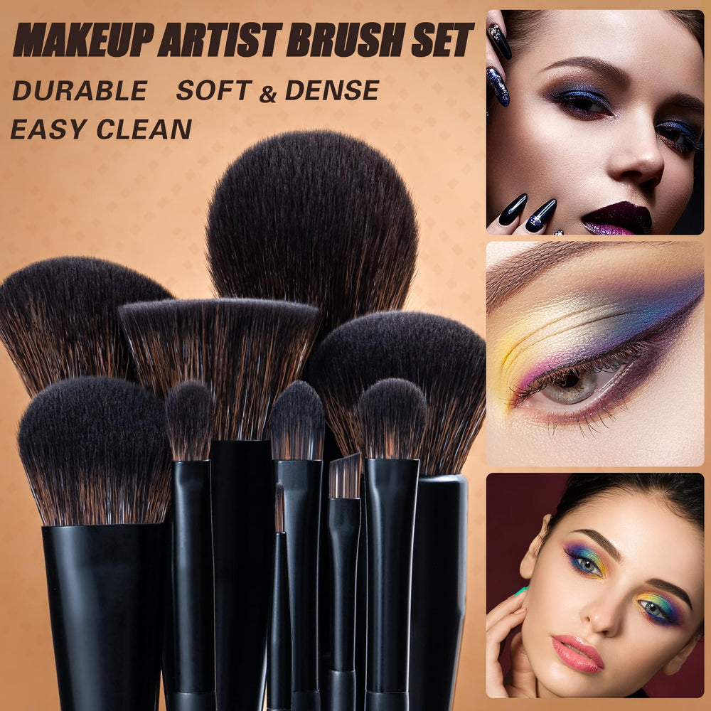 LORYP wooden-handle vegan brushes are durable and easy to clean
