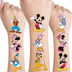 Losei Mickey tattoo designs variety highlights colorful patterns for themed celebrations.