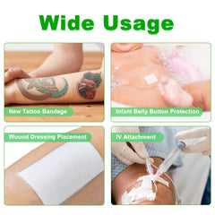 LotFancy tattoo bandage waterproof adhesion keeps area protected during shower or swimming