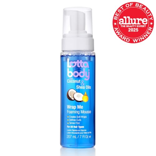 Lottabody Wrap Me closeup defines curls with shine