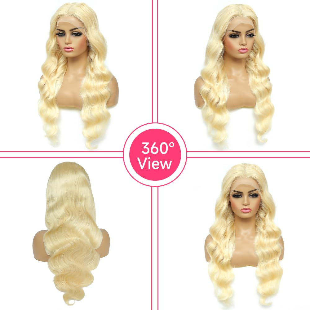 Lotulo 613 body wave wig with natural hairline ready for styling.
