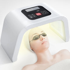 LOUDYKACA red light face mask front view for spa-like skin care.