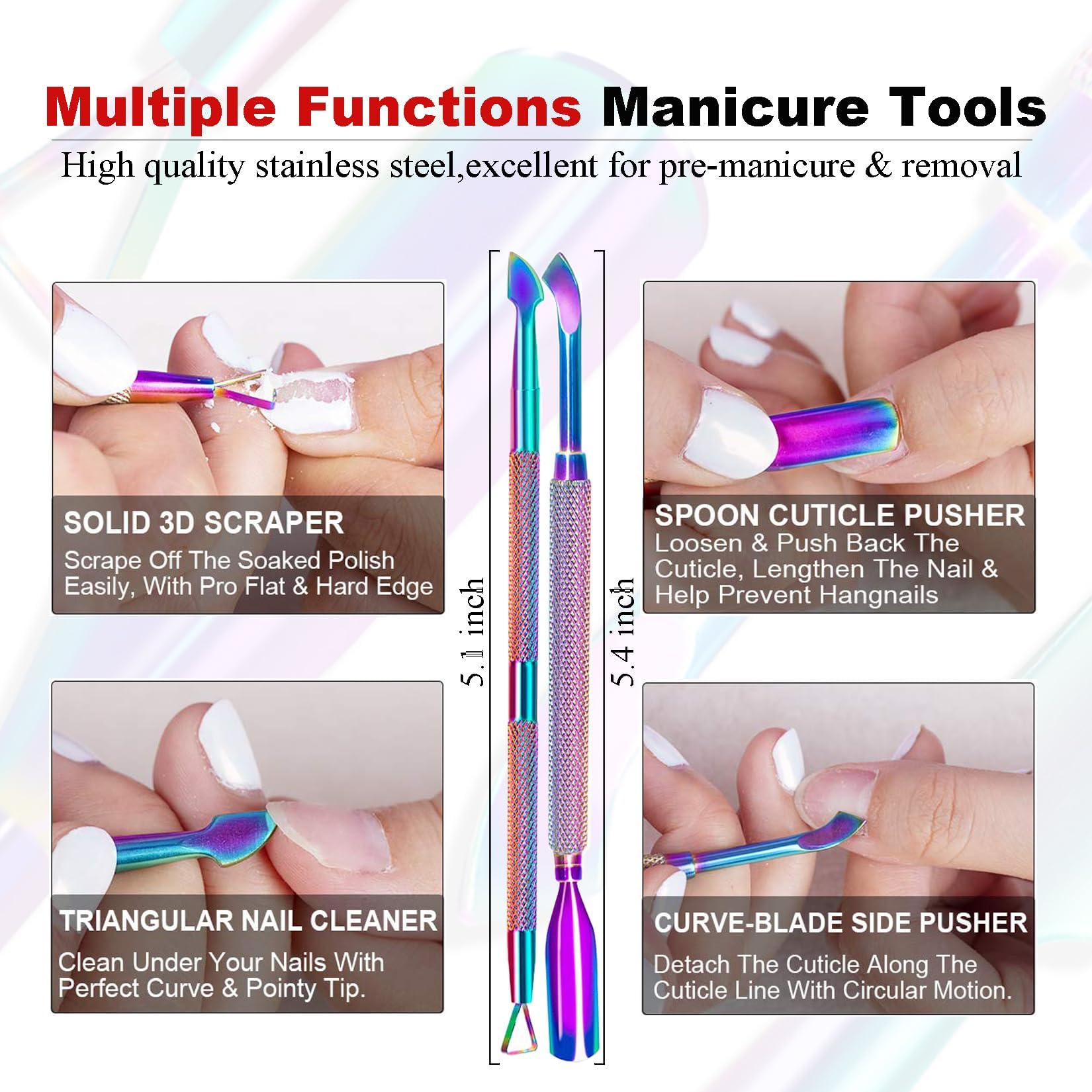 LOUINSTIC step-by-step usage image shows 2–5 minute removal process.