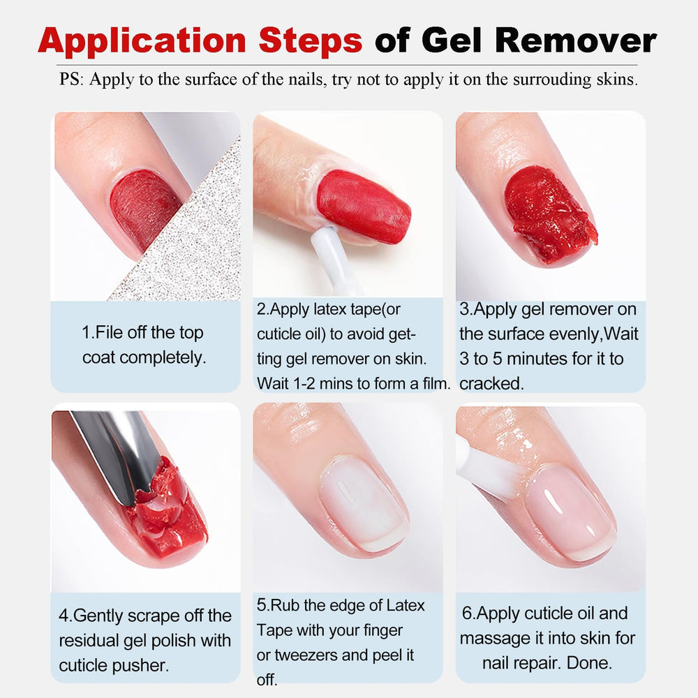 LOUINSTIC home manicure setup demonstrates quick gel removal at home.