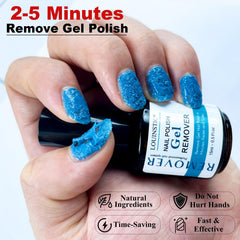 LOUINSTIC remover kit with pusher and scraper demonstrates ergonomic tools for quick polish removal.