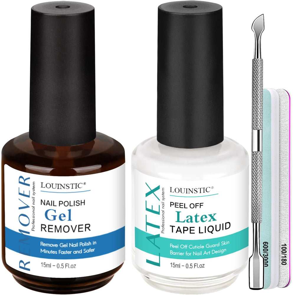 LOUINSTIC gel nail remover kit front view for home salon convenience