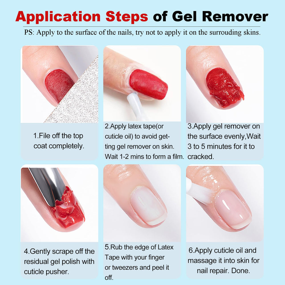 LOUINSTIC home removal setup showcases easy at-home gel polish removal.
