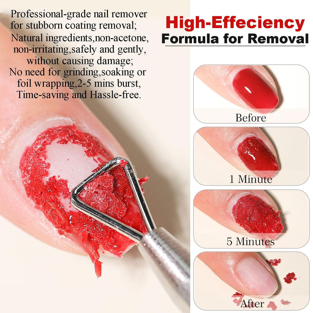LOUINSTIC liquid latex barrier around nail protects skin during removal