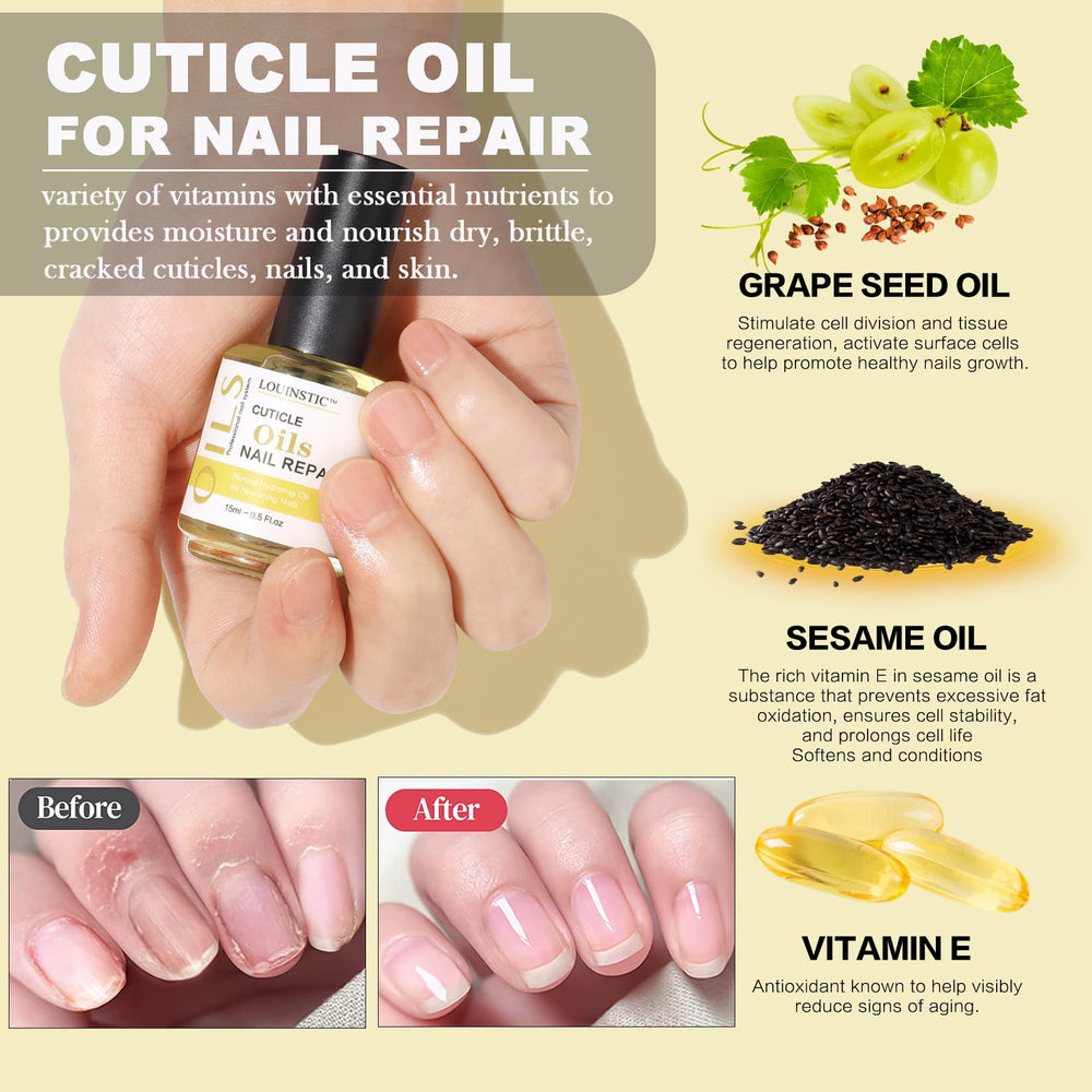 LOUINSTIC scraper nail tool aids clean edge removal for a neat mani.