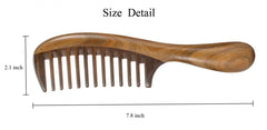 Scalp massage with Louise Maelys sandalwood comb distributing oils