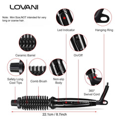 LOVANI 3/4-inch barrel ideal for short hair and bangs
