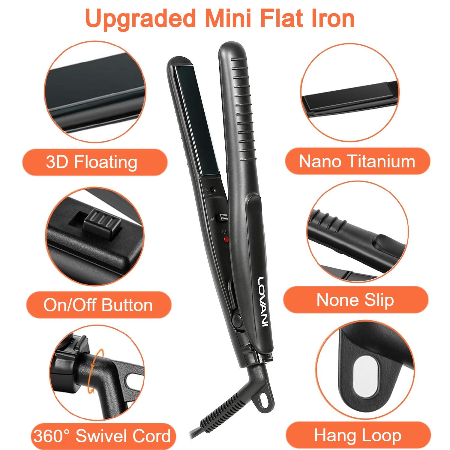 LOVANI easy-on-off button emphasizes simple operation.