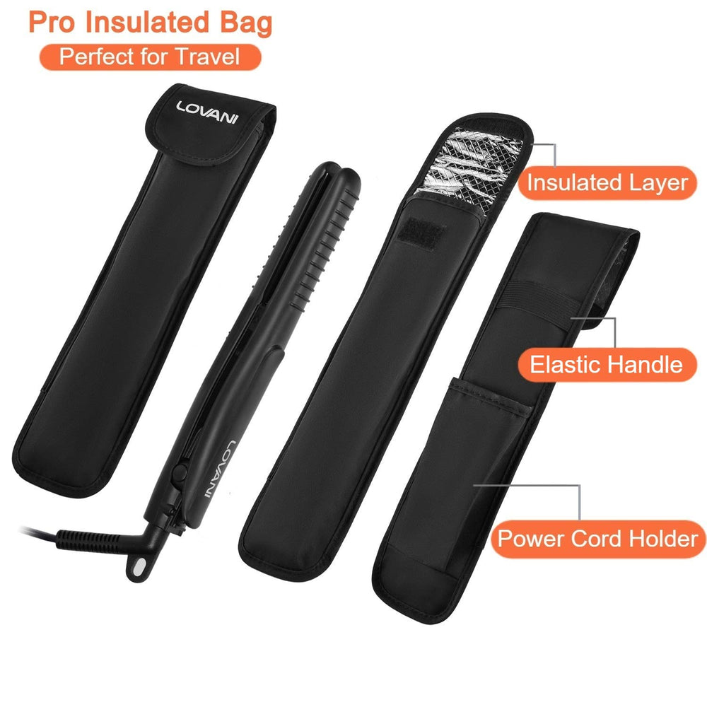LOVANI handle lock feature illustrates compact storage after styling.