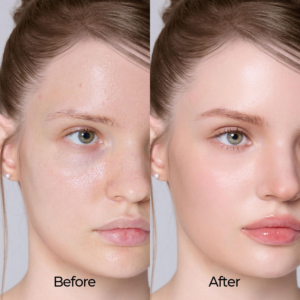 LOVB LOVB cushion swatches show natural beige shade for versatile skin tone matching.