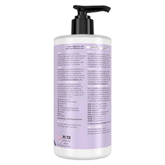 Love Beauty and Planet argan oil lavender cream texture close-up for silky skin.