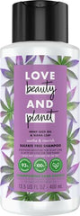 Love Beauty and Planet champú con aceite de semilla de cáñamo, hidratación nutritiva
