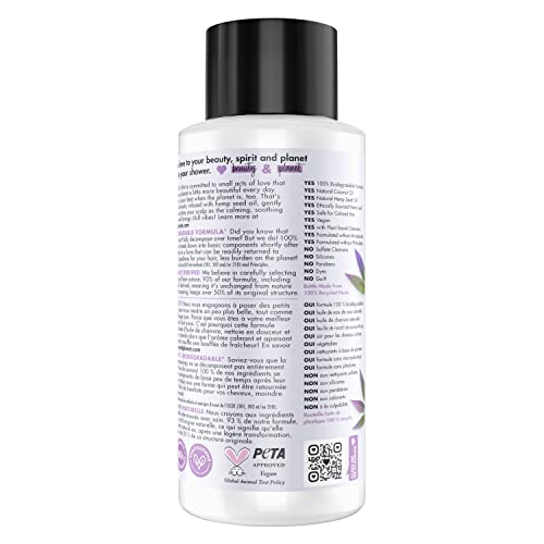 Love Beauty and Planet champú hoja nana, aroma calmante para relajación diaria