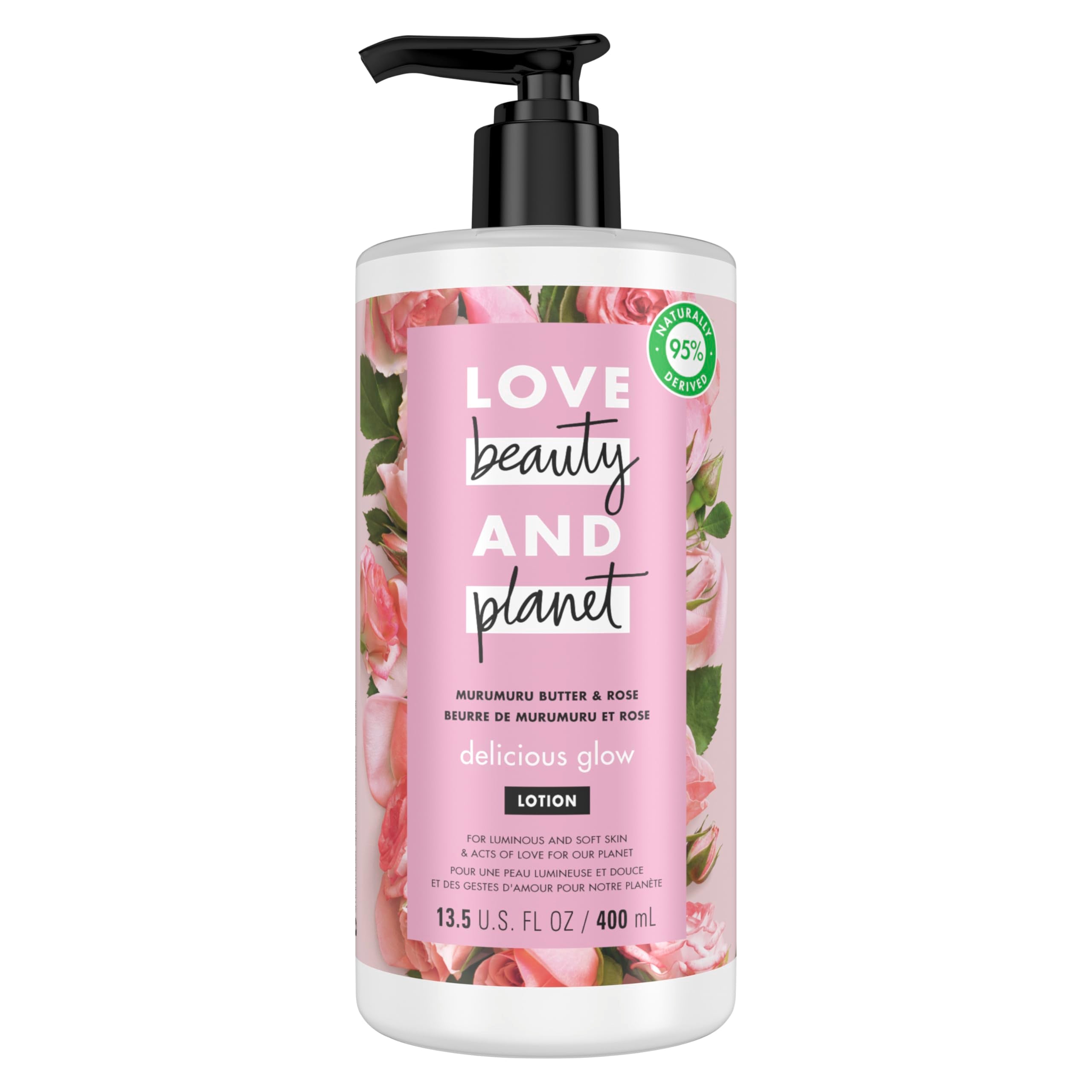 Love Beauty And Planet Delicious Glow bottle with Murumuru Butter for radiant skin