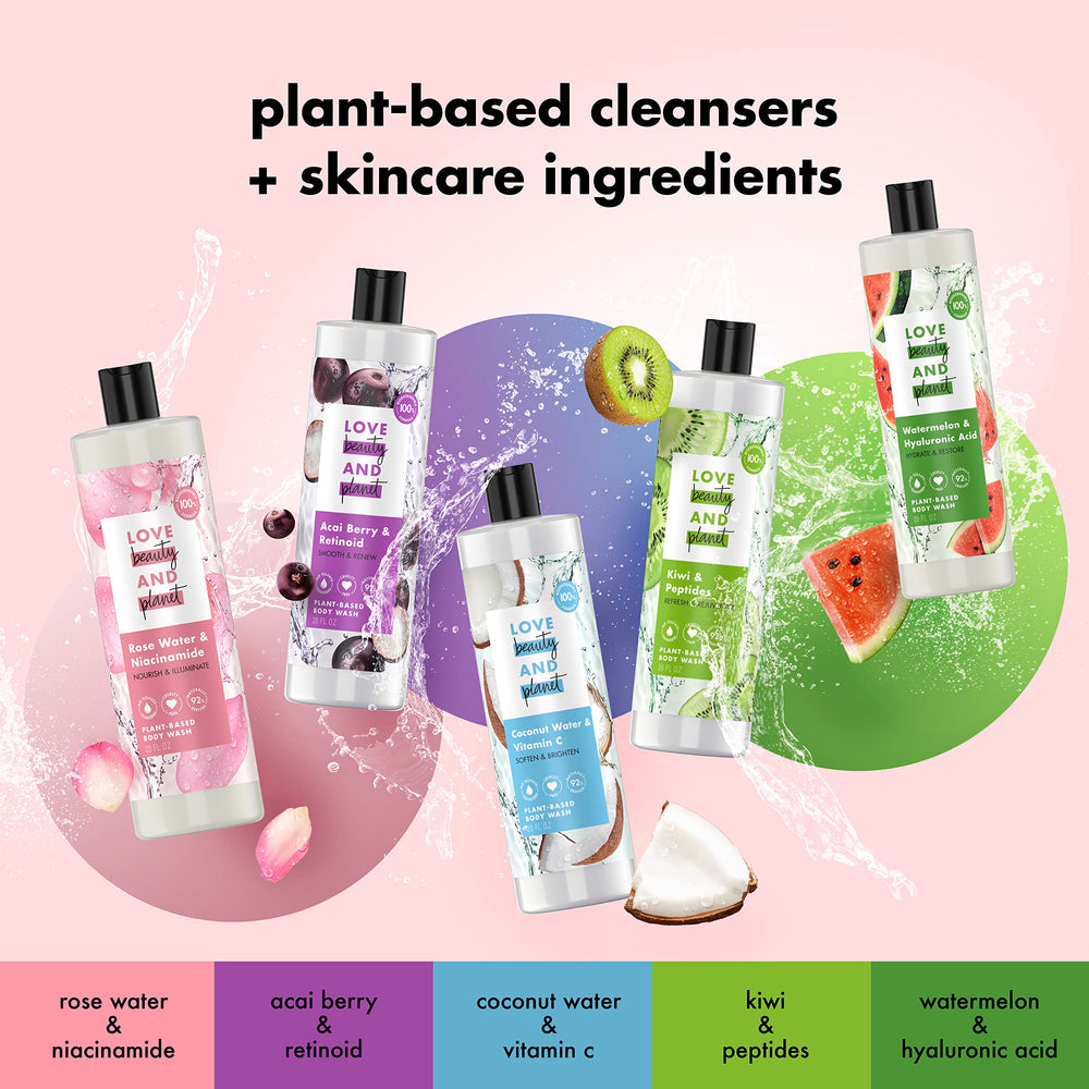 Love Beauty and Planet sulfate-free formula designed for sensitive skin