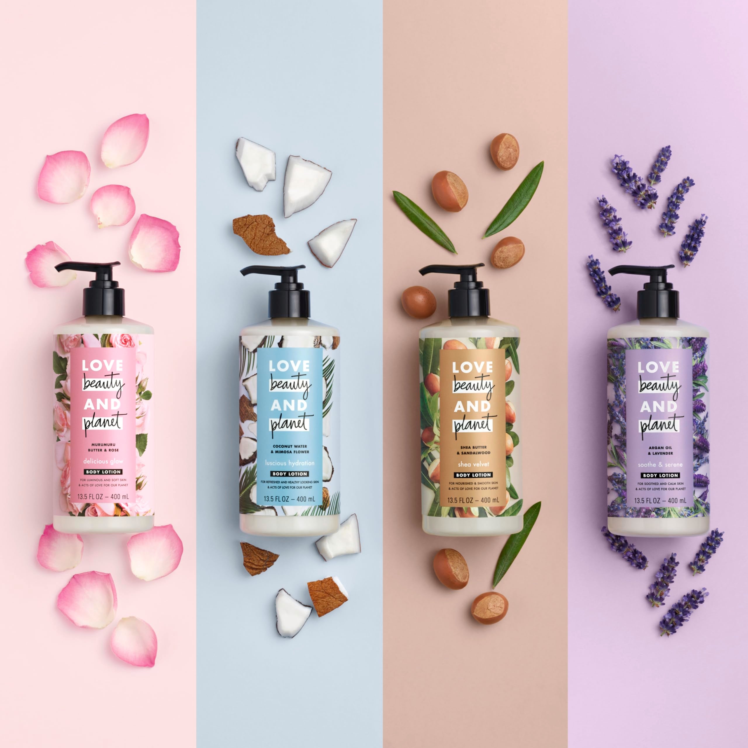 Love Beauty and Planet vegan cruelty-free symbol signals ethical skincare choice.