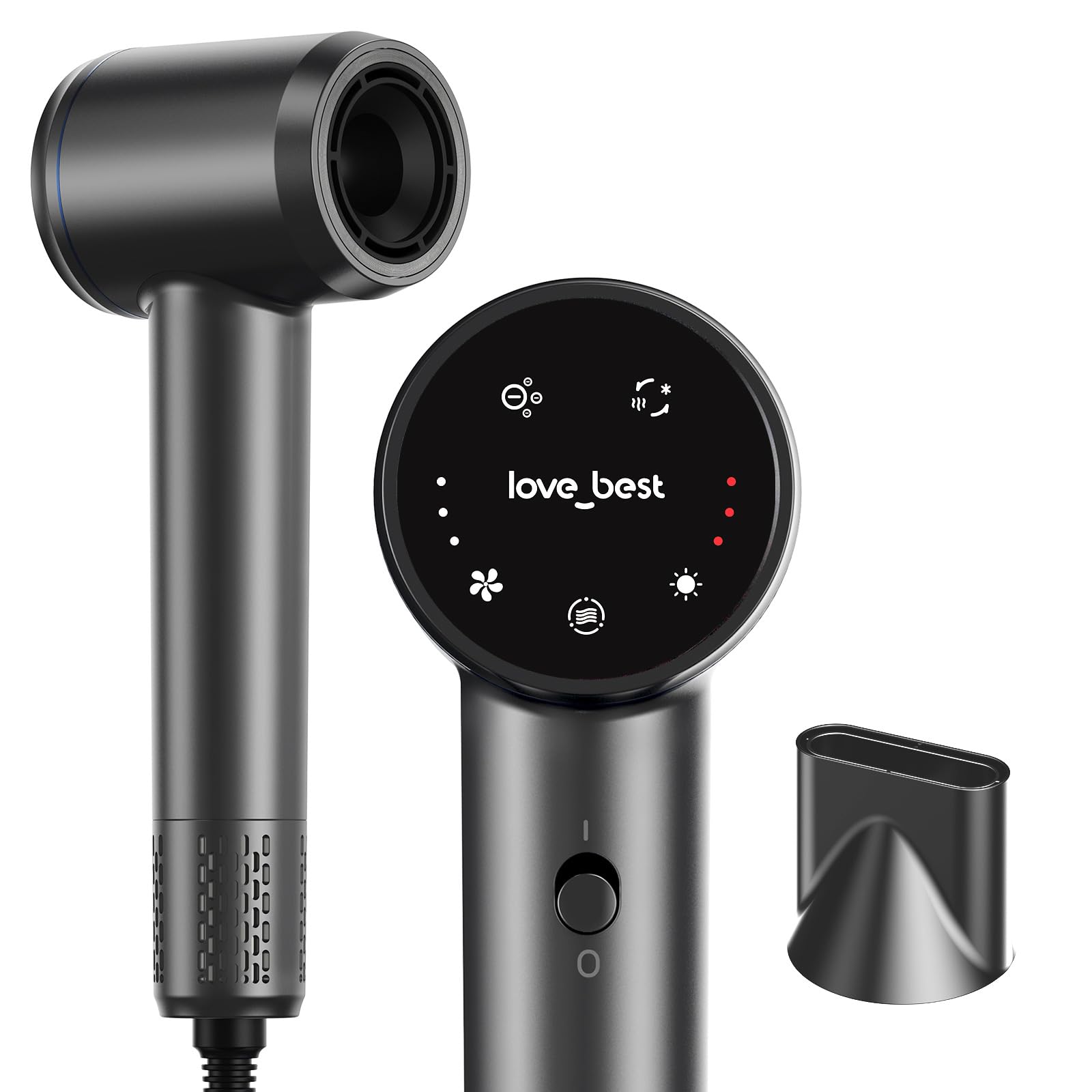 Love Best hair dryer with touchscreen control for precise styling.
