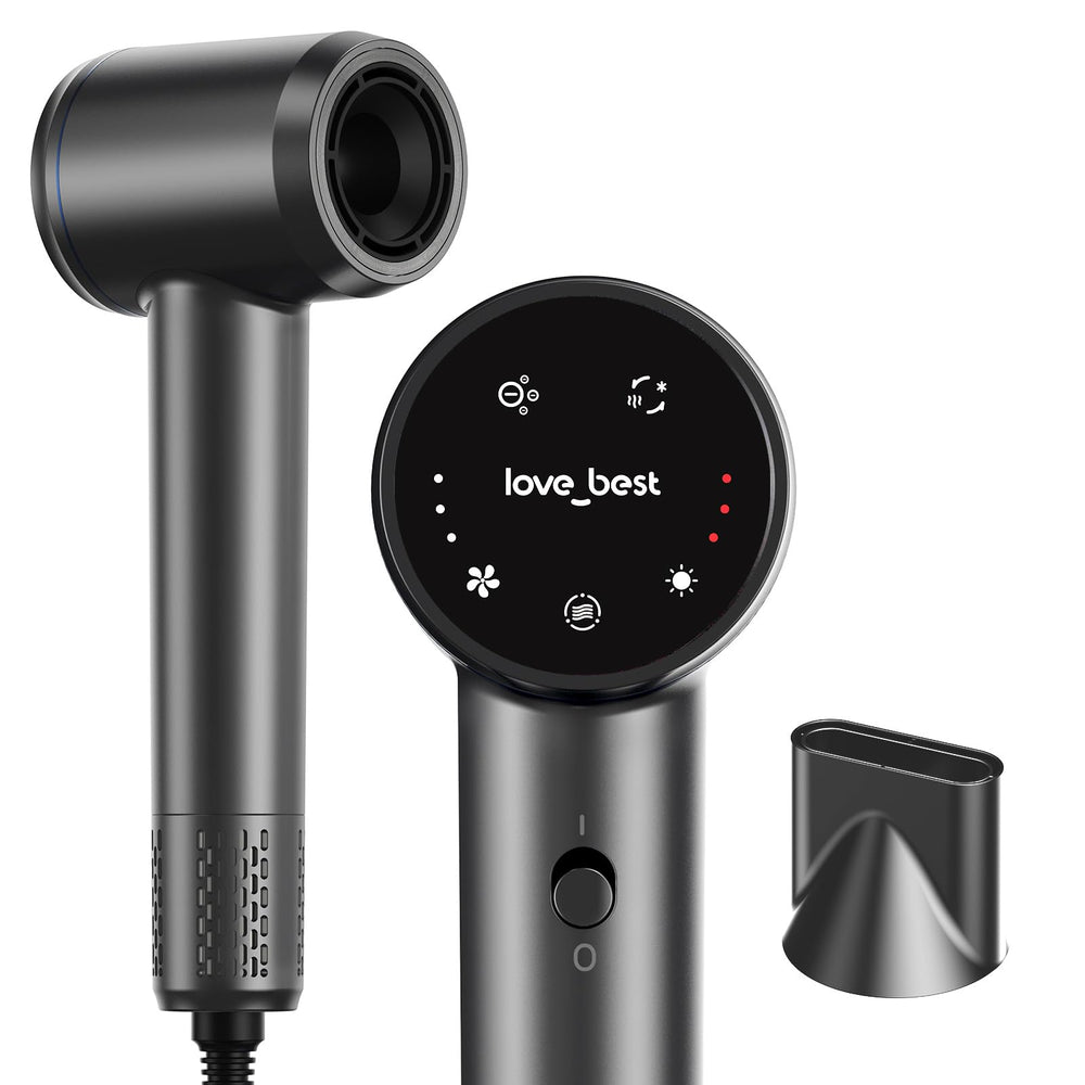 Love Best hair dryer with touchscreen control for precise styling.