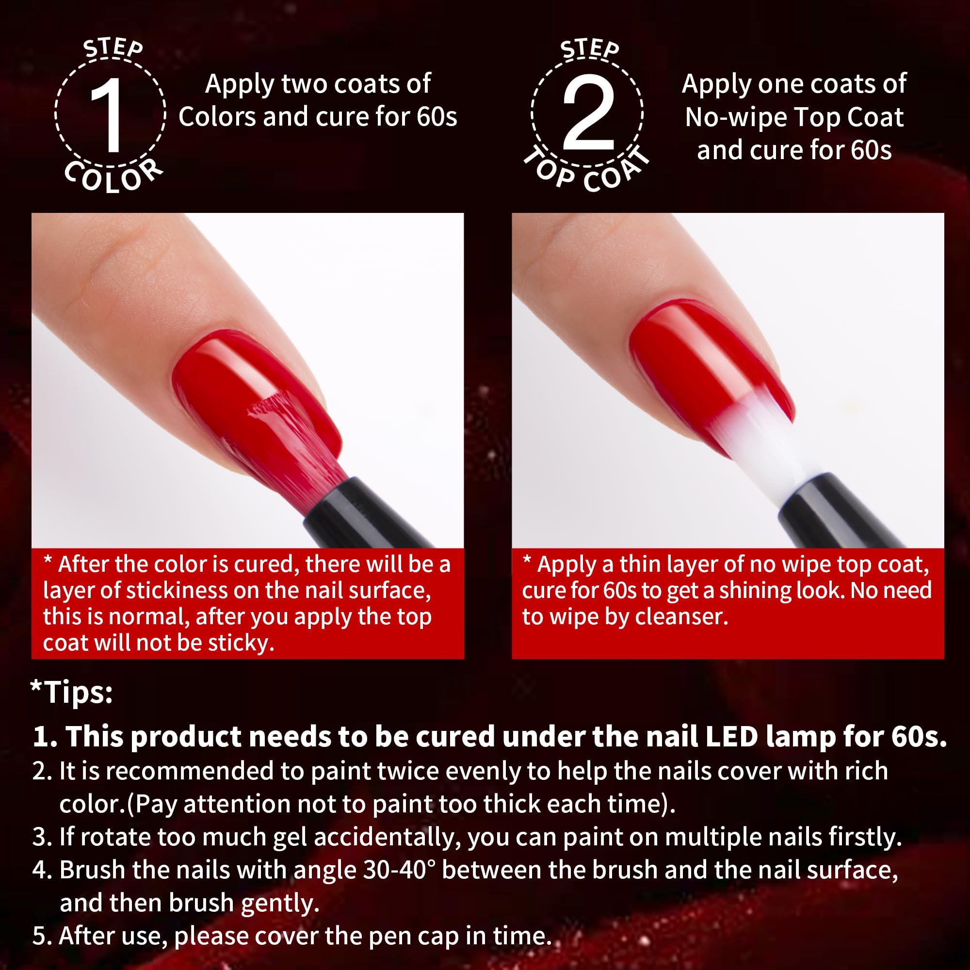 Muestras de color en uñas para demostraciones con Love easy.