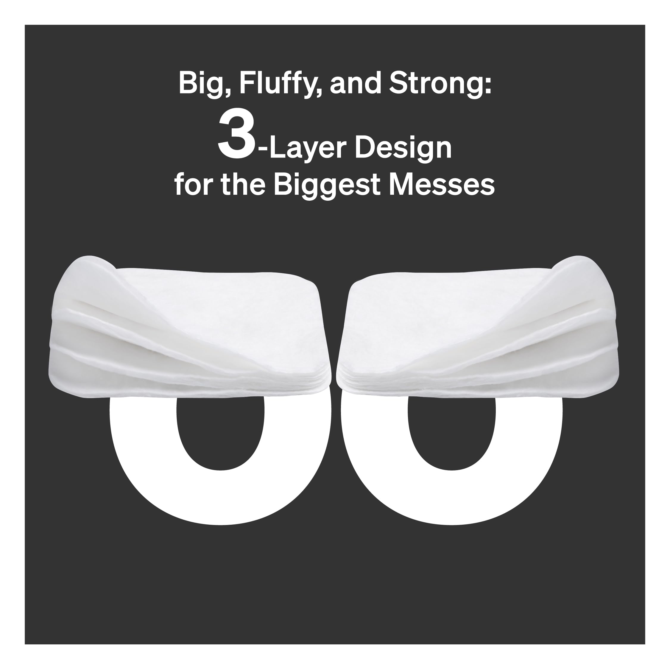 Love Noobs extra-large pads close-up highlights thick, absorbent texture.