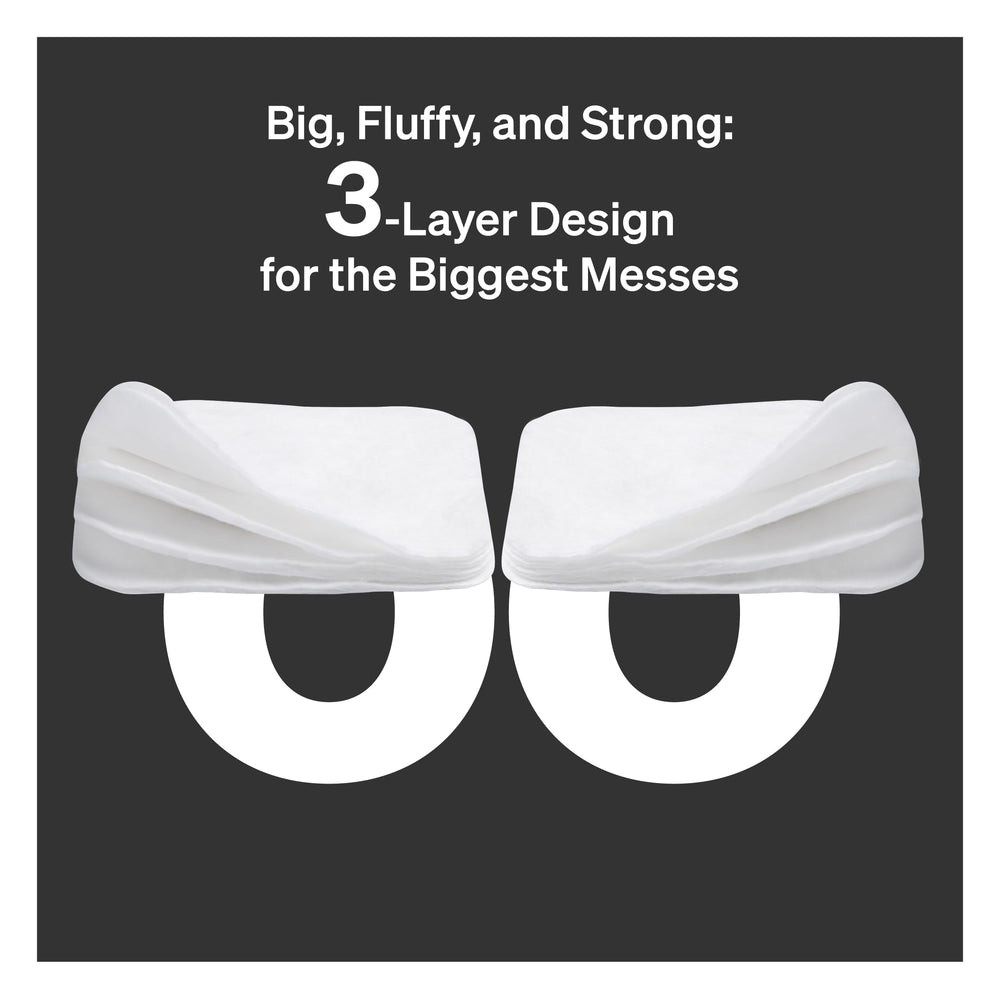 Love Noobs extra-large pads close-up highlights thick, absorbent texture.