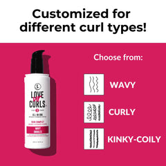 Love Ur Curls conditioner bottle—deep hydration and detangling for smoother curls.