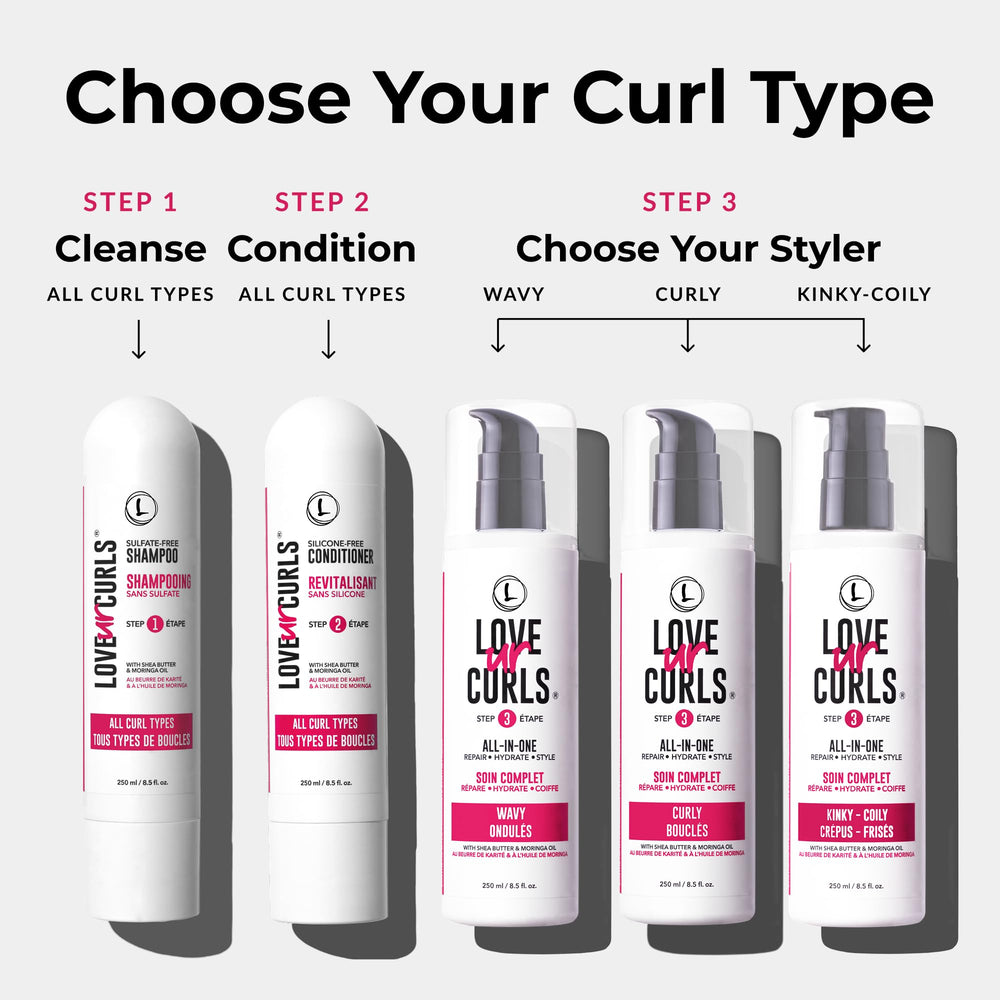 Love Ur Curls detangling session with smooth combing through curls