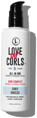 Love Ur Curls fragrance-free all-in-one curl cream bottle delivers hydrated, defined curls