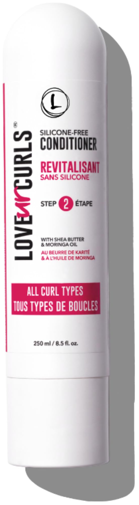 Love Ur Curls hydrating detangling conditioner bottle promotes soft, defined curls