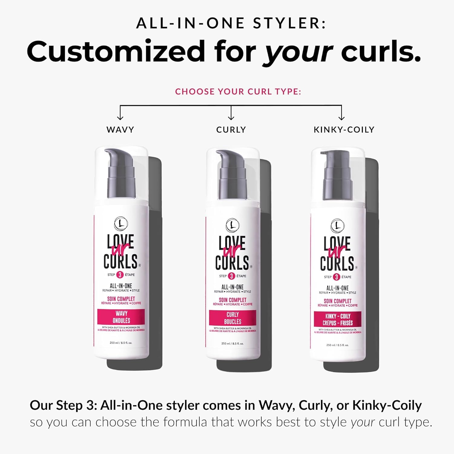 Love Ur Curls model curls defined after using the duo.